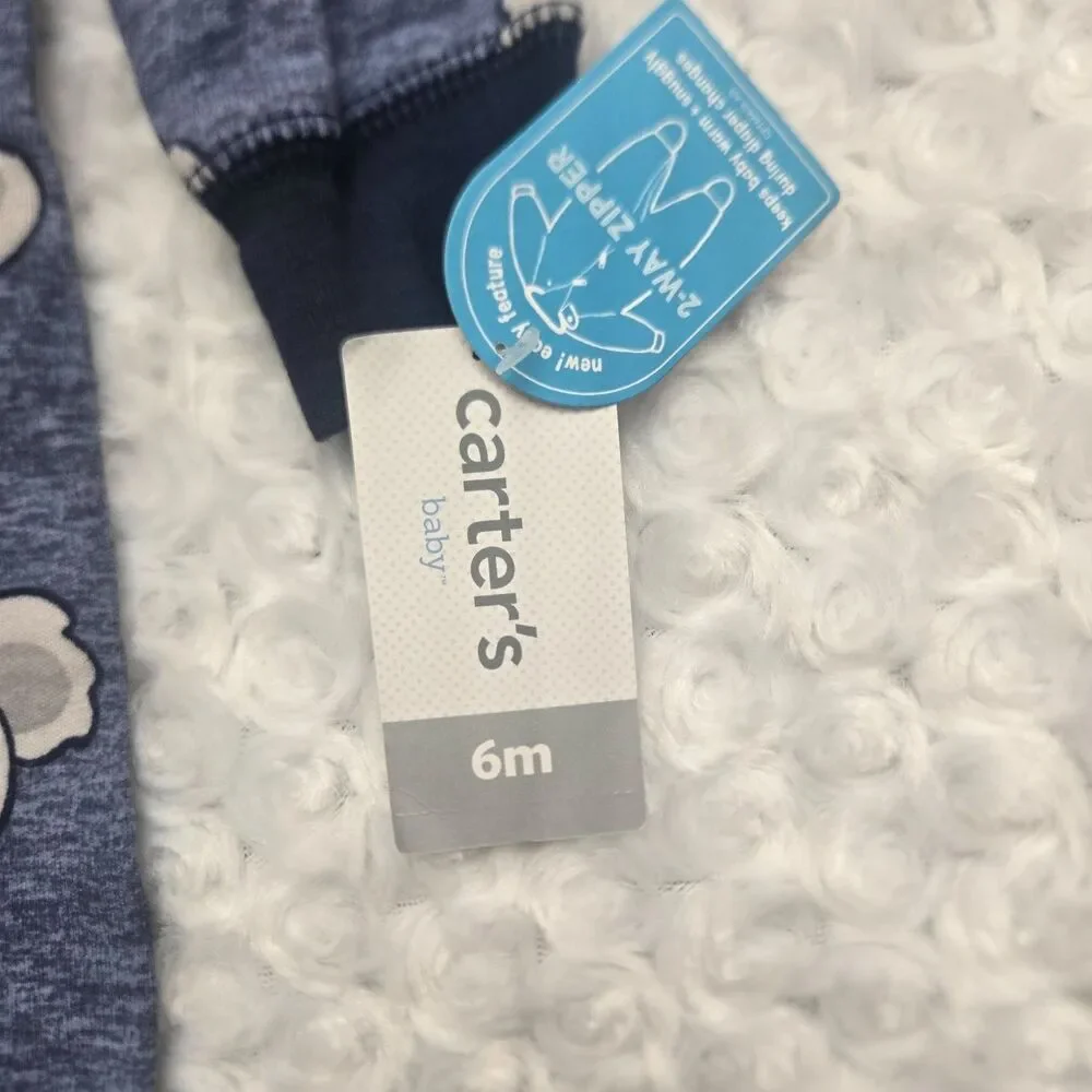Carter's Baby Footed Sleeper 6-9 Months Multicolor NWT Foldover Mitts lot